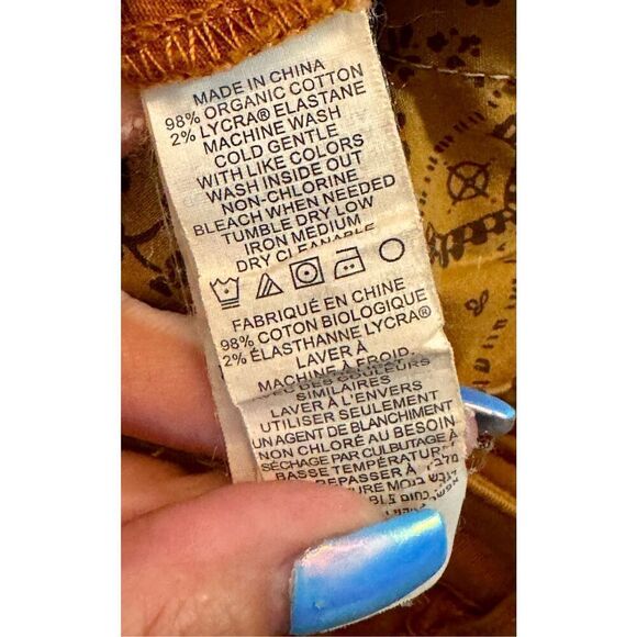 PrAna Women's Burnt Orange Button Up Utility Fly Pants Size 6 - Picture 4 of 8